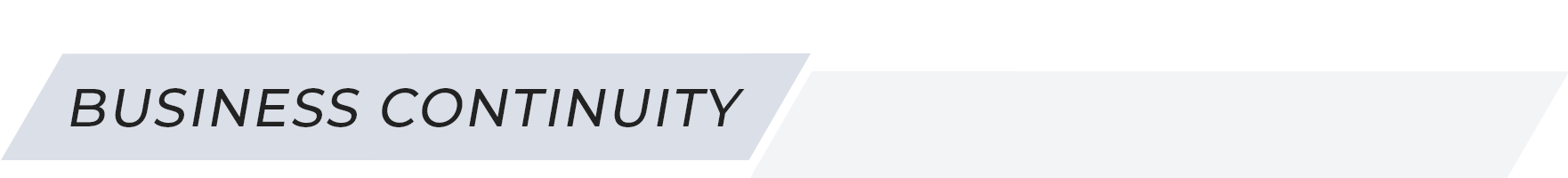 Business Continuity Management