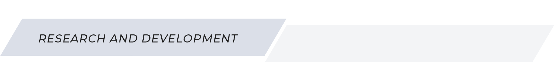 Research and Development